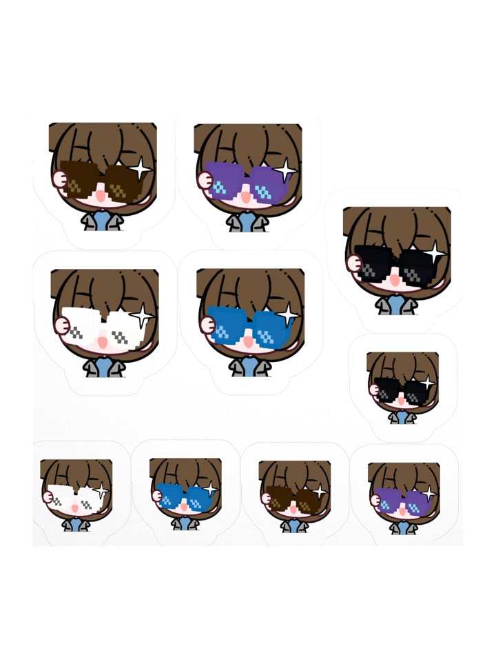 FluuiBun Stickers - Pixelated Shades Wave product image (1)