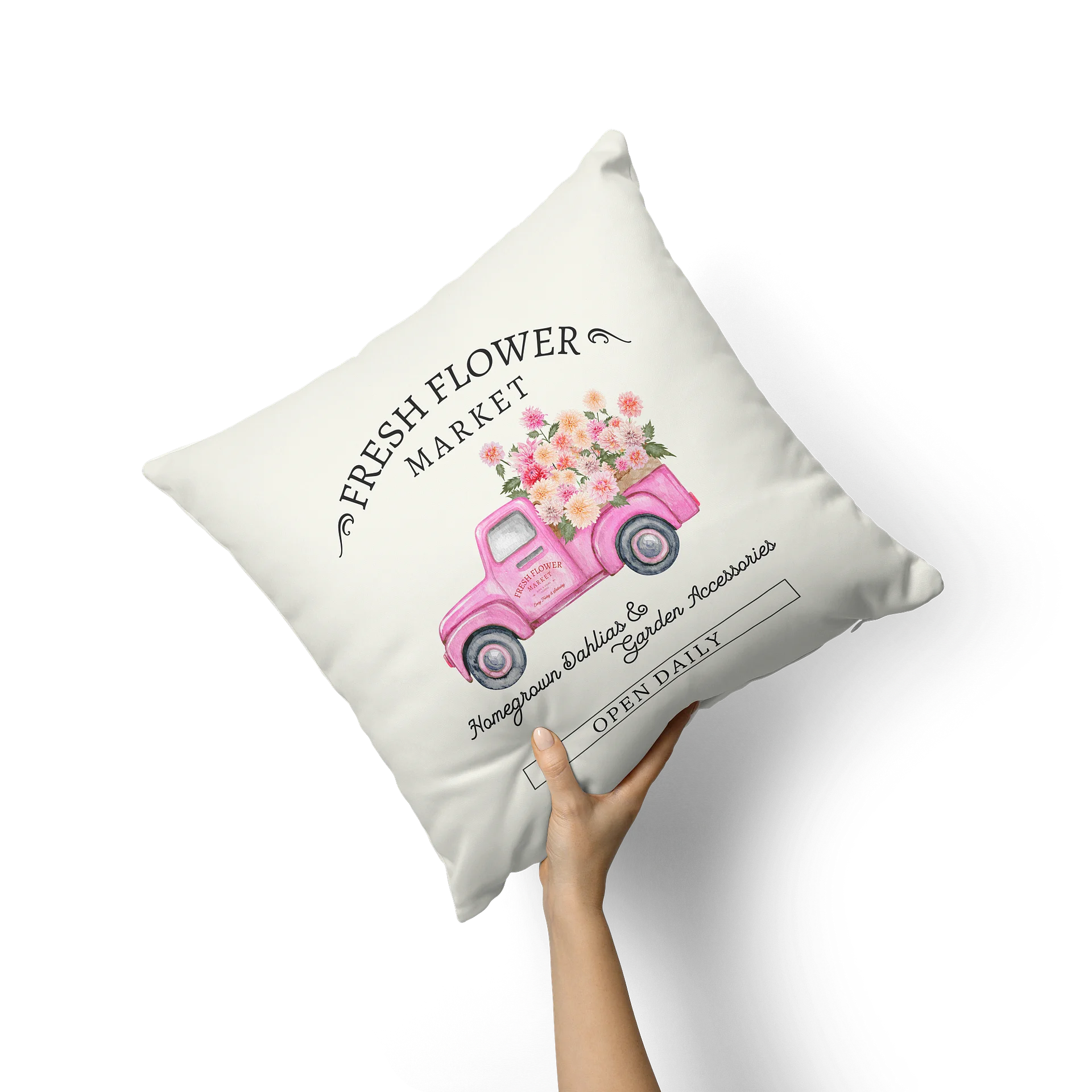FRESH FLOWER MARKET PILLOW WITH FILLING product image (1)
