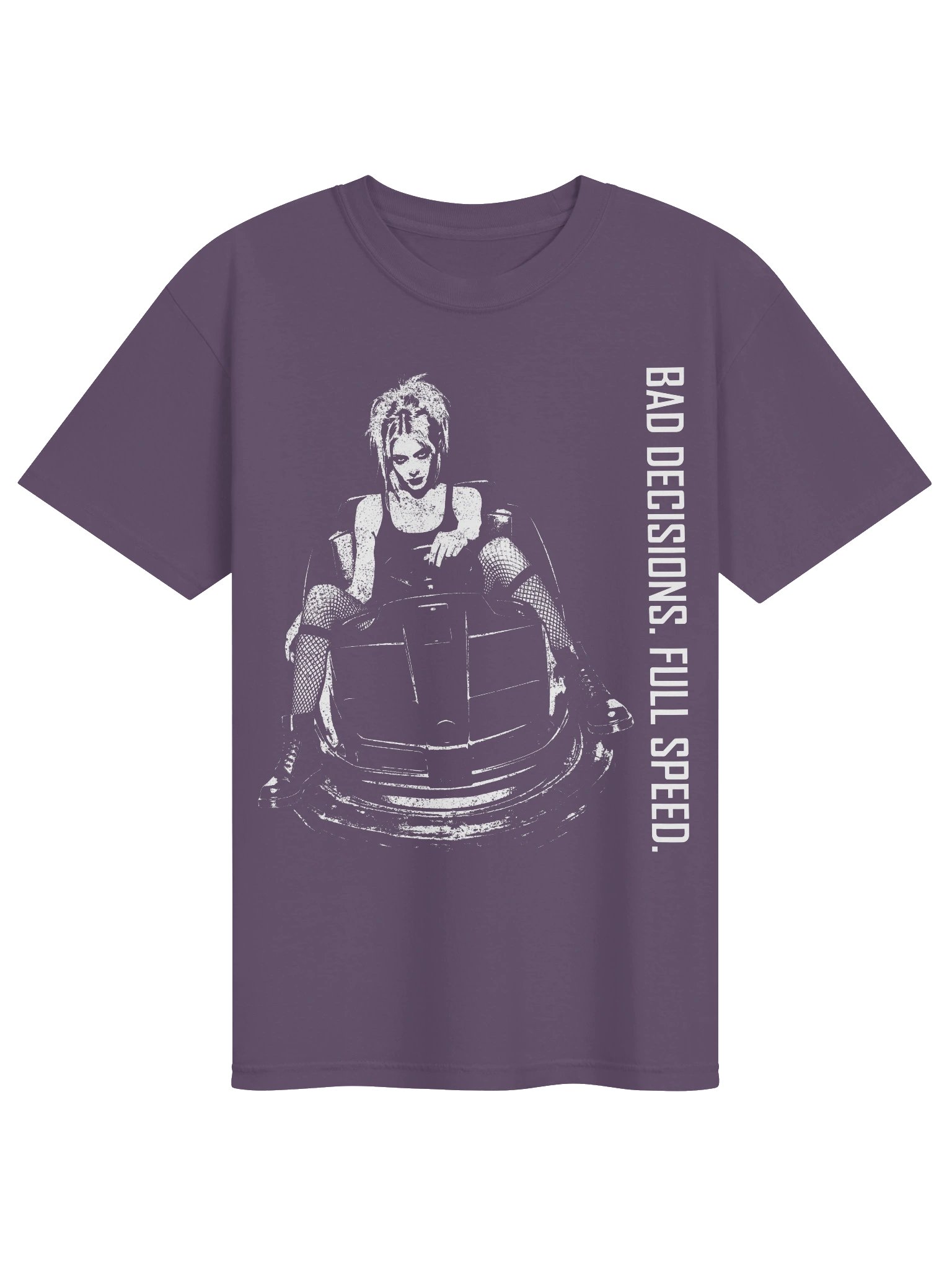 Bad Decisions. Full Speed. Bumper Girl // Heavyweight Vintage Tee product image (34)