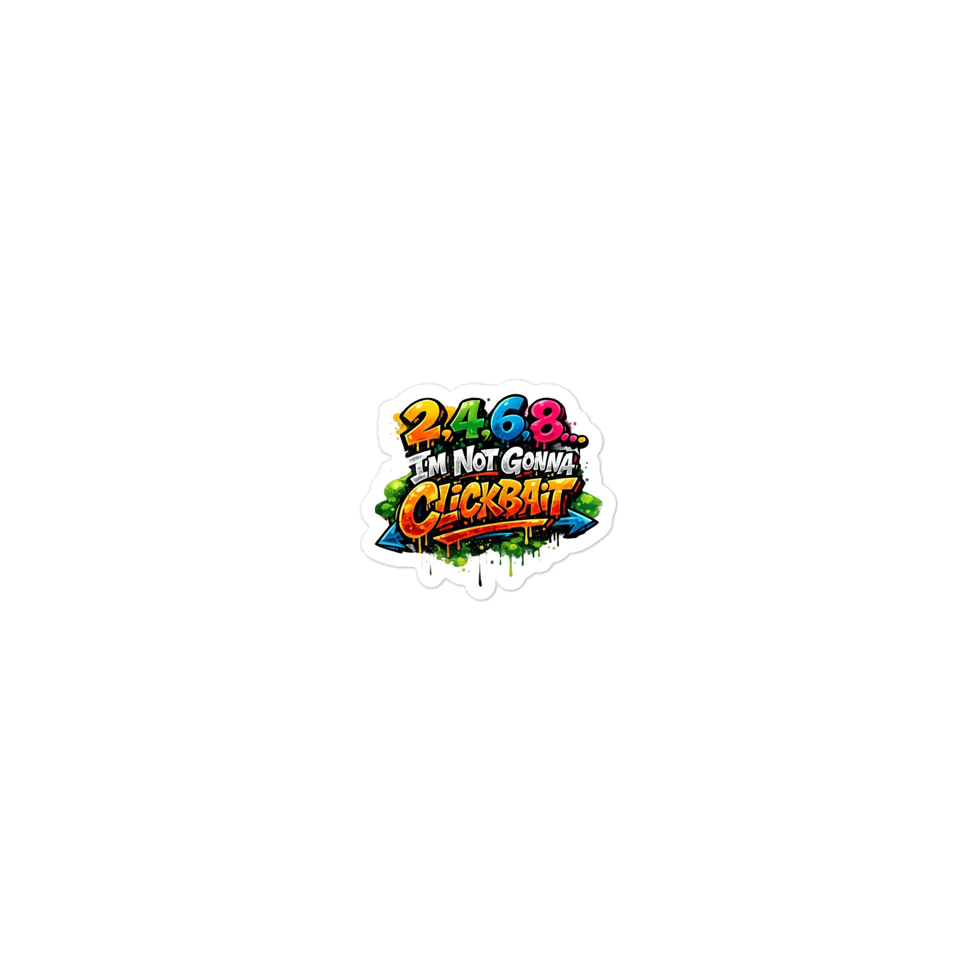 Anti-Clickbaiting Die Cut Sticker product image (1)