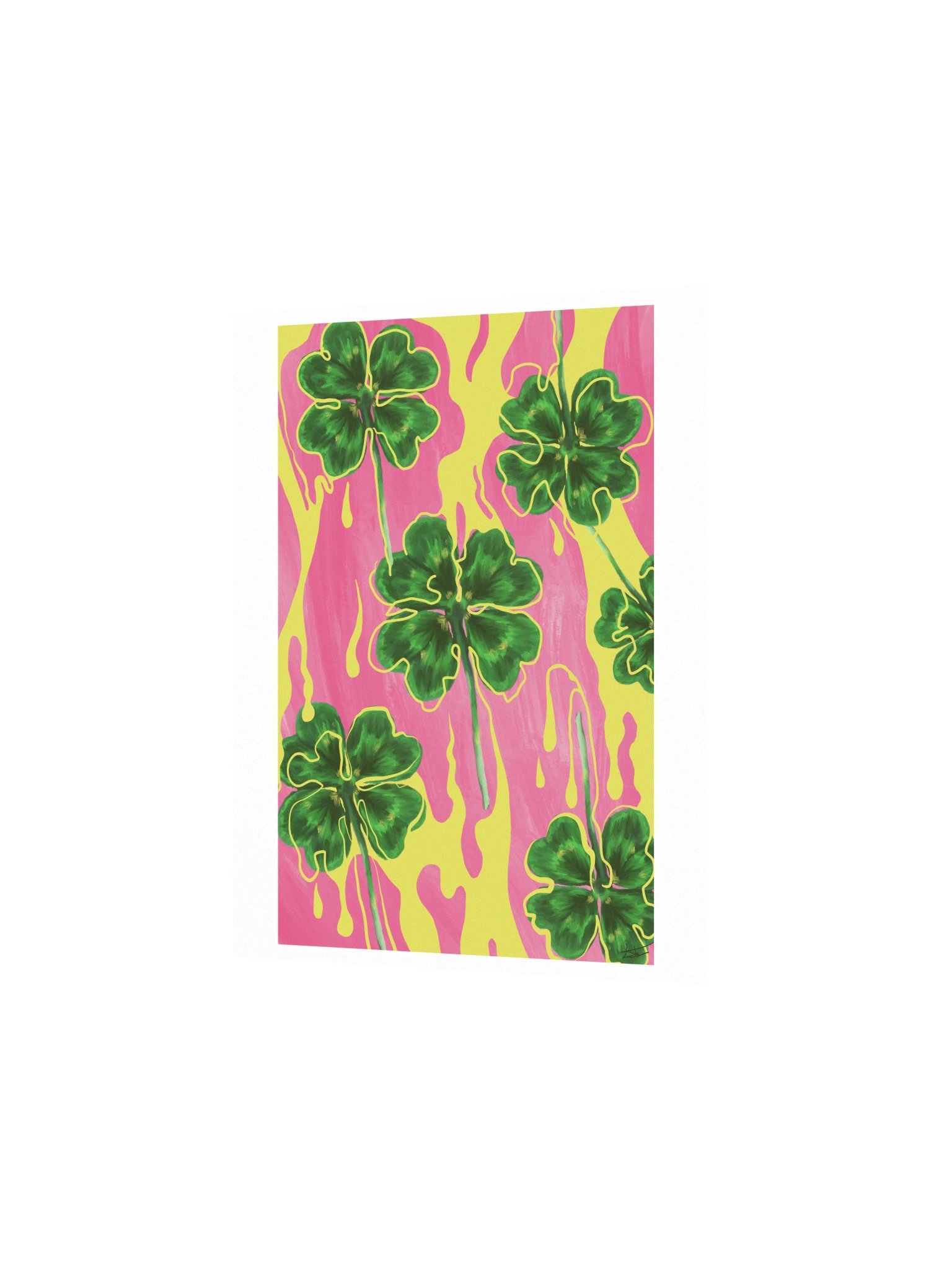Four-Leaf Clover Mini Poster | Lucky Charms Collection product image (2)