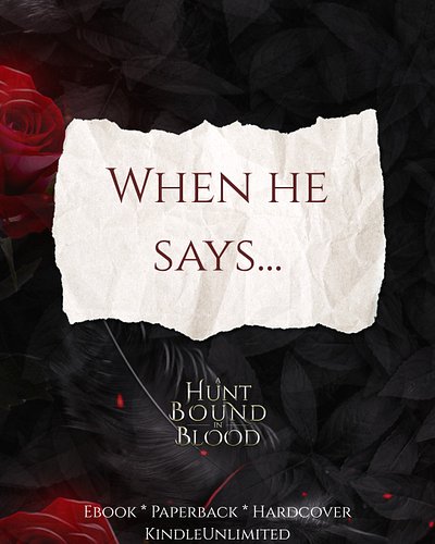 Glory and Cammon's relationship might take a while to catch fire, but once it does... 

A Hunt Bound in Blood is a standalone...