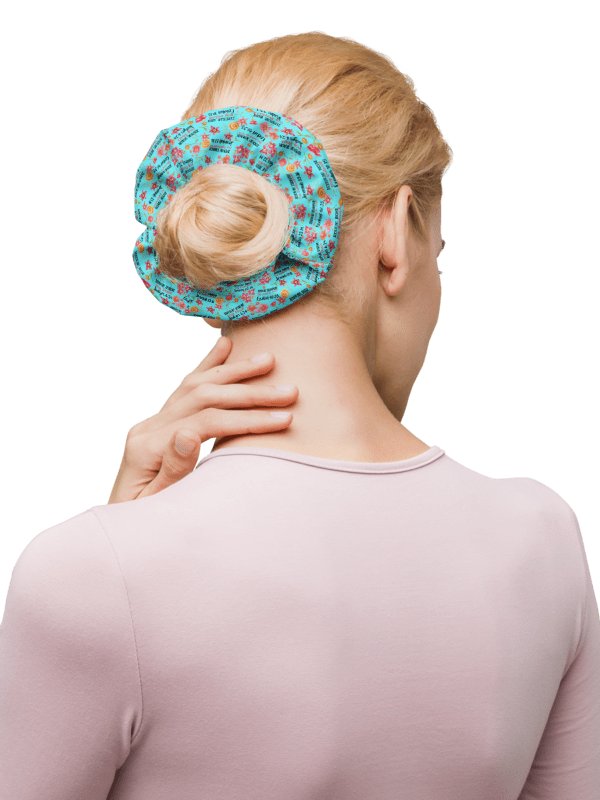 Teal Names Of God Scrunchie product image (2)