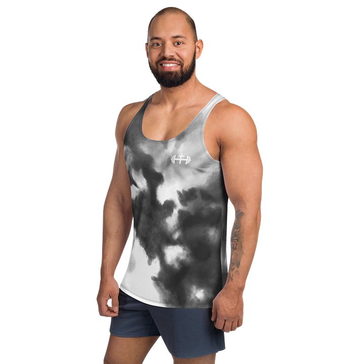 His House Unisex Performance Tank - B&W Tie Dye product image (2)
