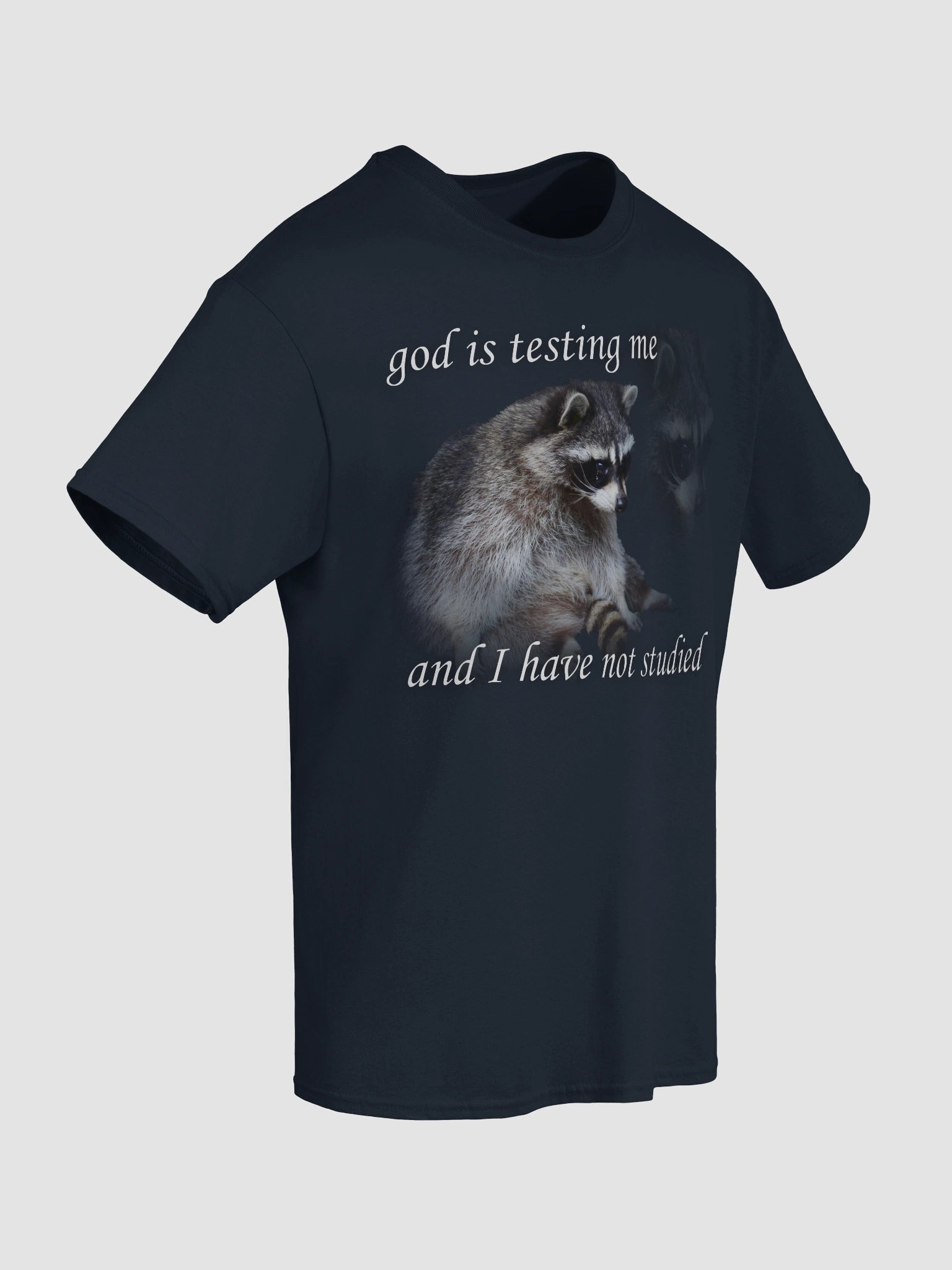 God is Testing Me Raccoon T-shirt product image (6)