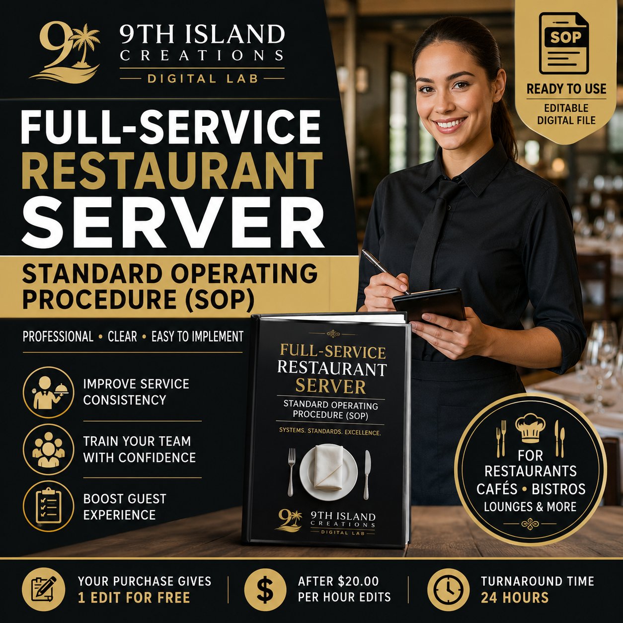 Full Service Restaurant Server SOP product image (1)