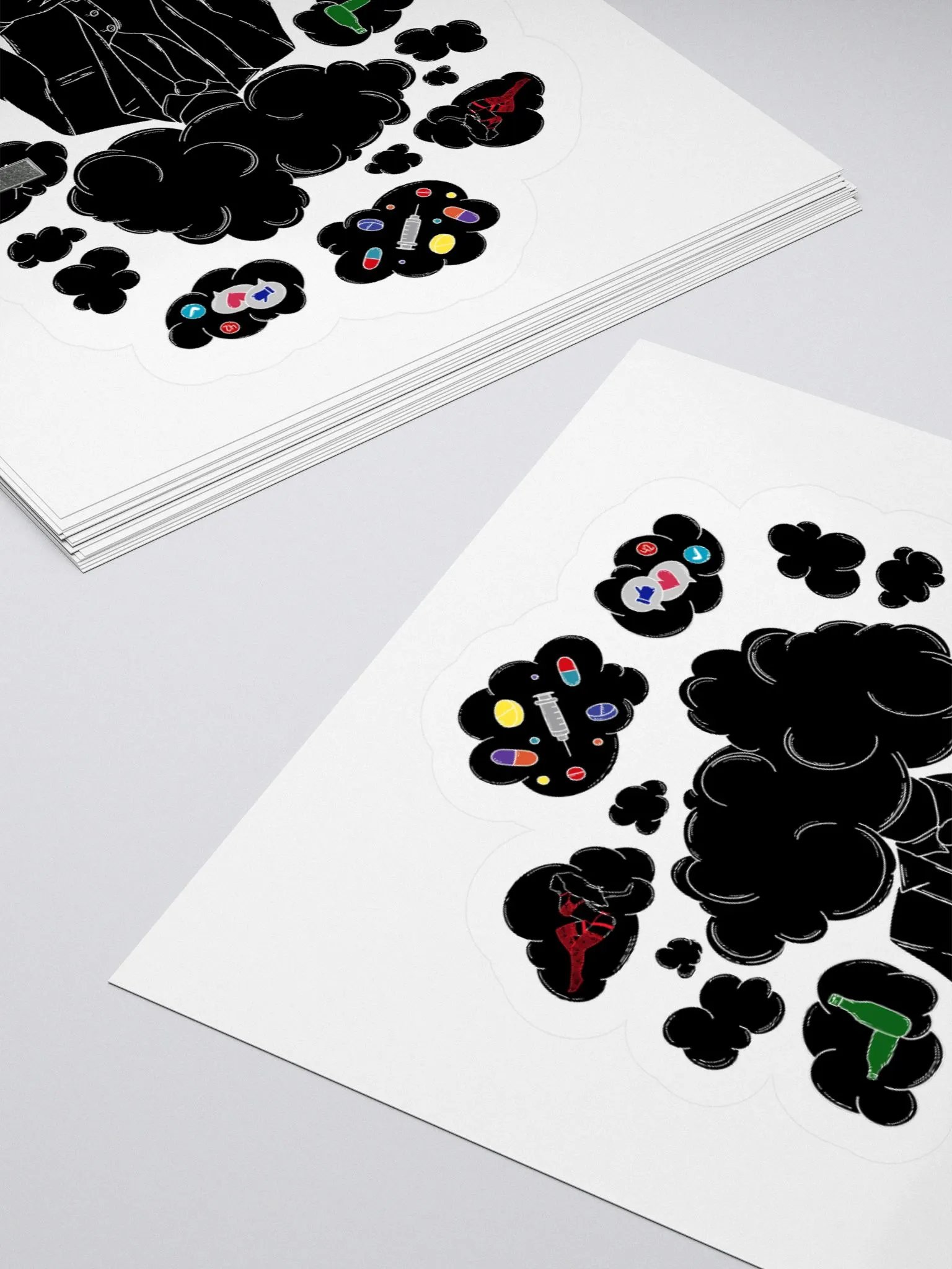 Head in the clouds Kiss Cut Stickers product image (4)