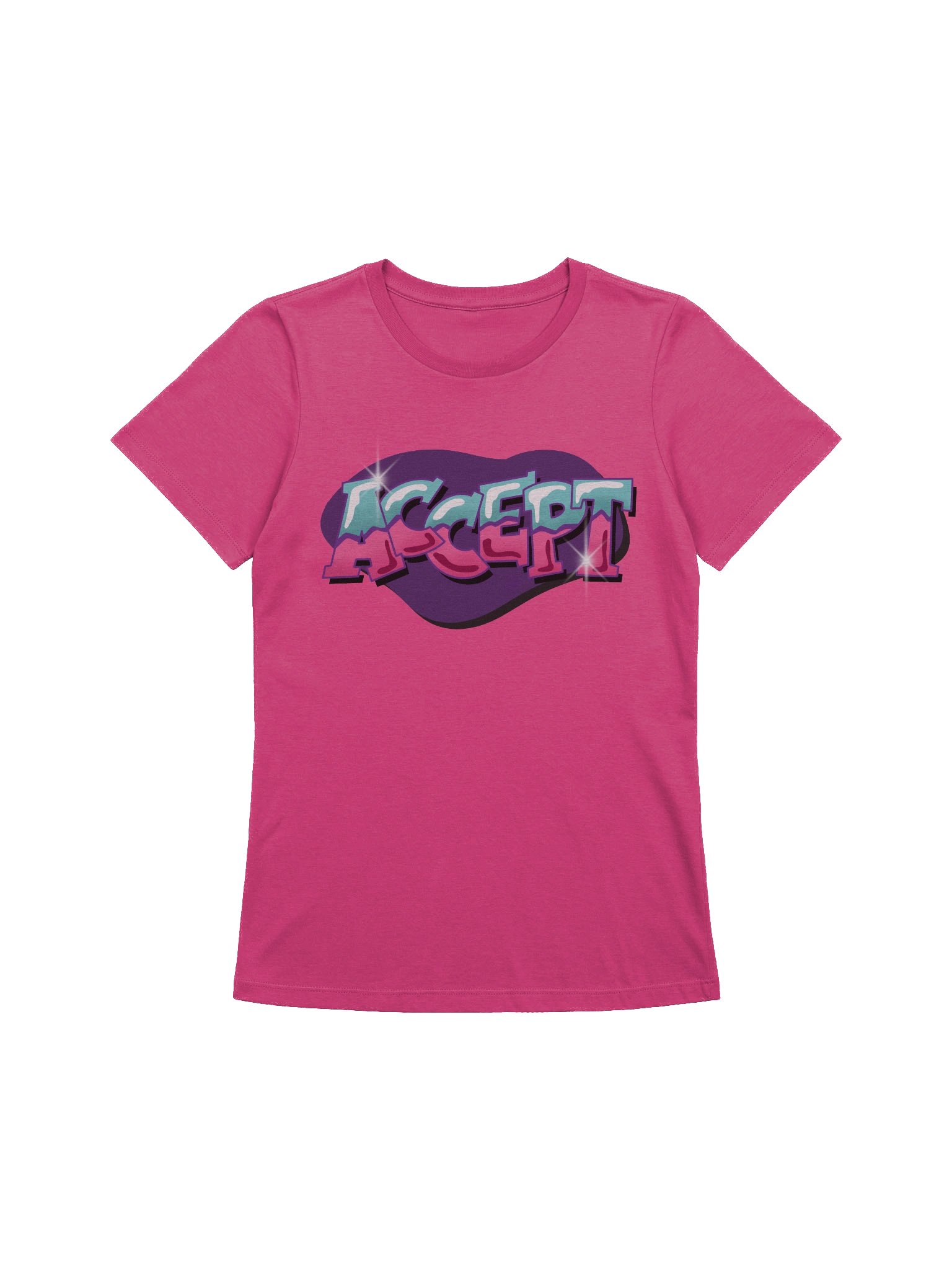 "ACCEPT" - Kawaiifiti Style - Women's Relaxed-fit T-Shirt (Light) product image (1)