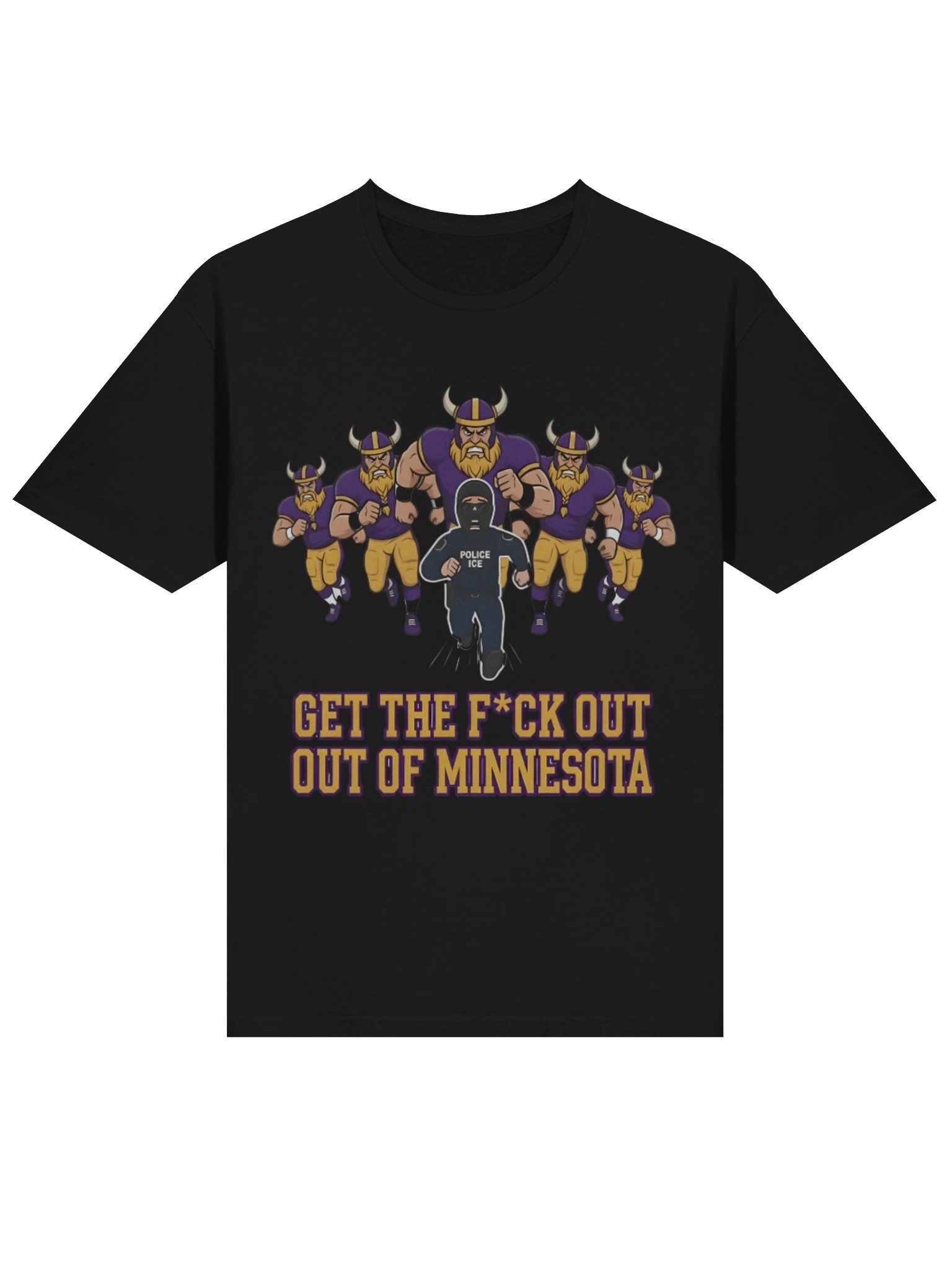 Get Fck Out Of Minnesota Shirt – Viral Anti-ICE Minneapolis Statement Tee product image (2)