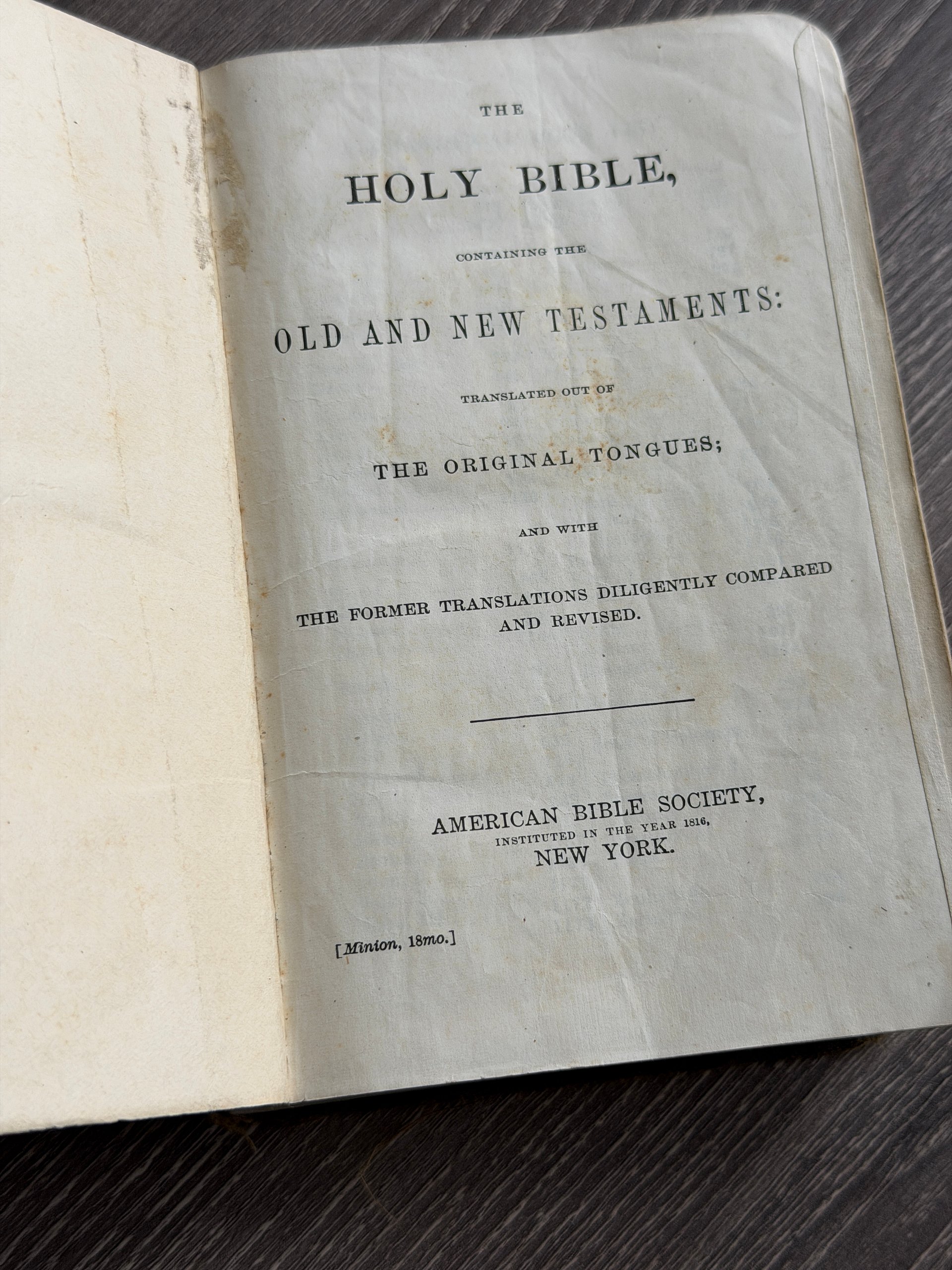 Late 1800s | American Bible Society Bible | Antique Small Format Bible product image (3)