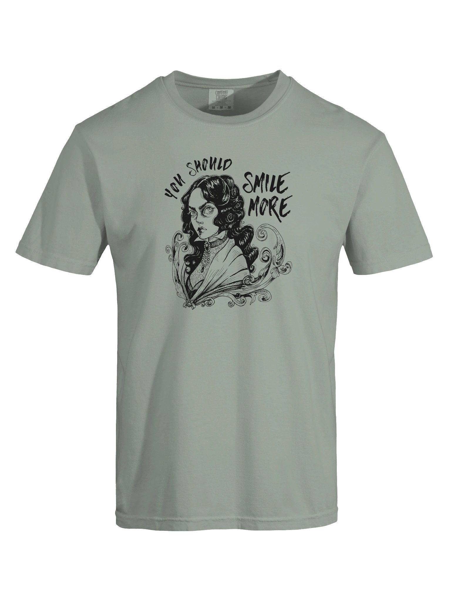 "SMILE MORE" Comfort Color T-Shirt (Design #1) product image (3)