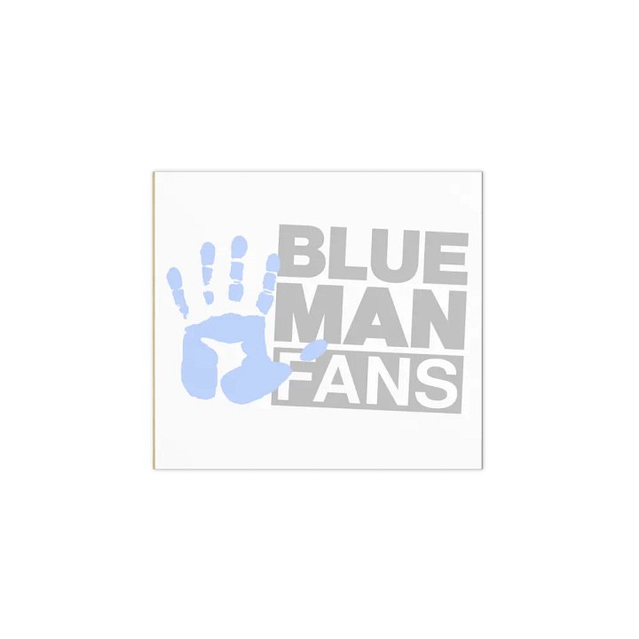 Blue Man Fans Hand Print Notepads product image (1)