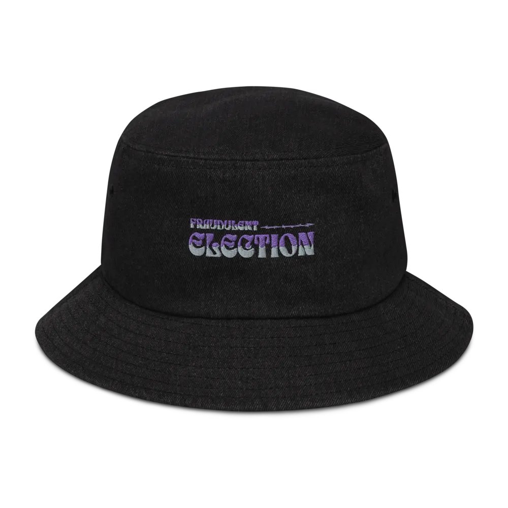 Fraudulent Election - Colored ( Denim Bucket Hat ) product image (1)