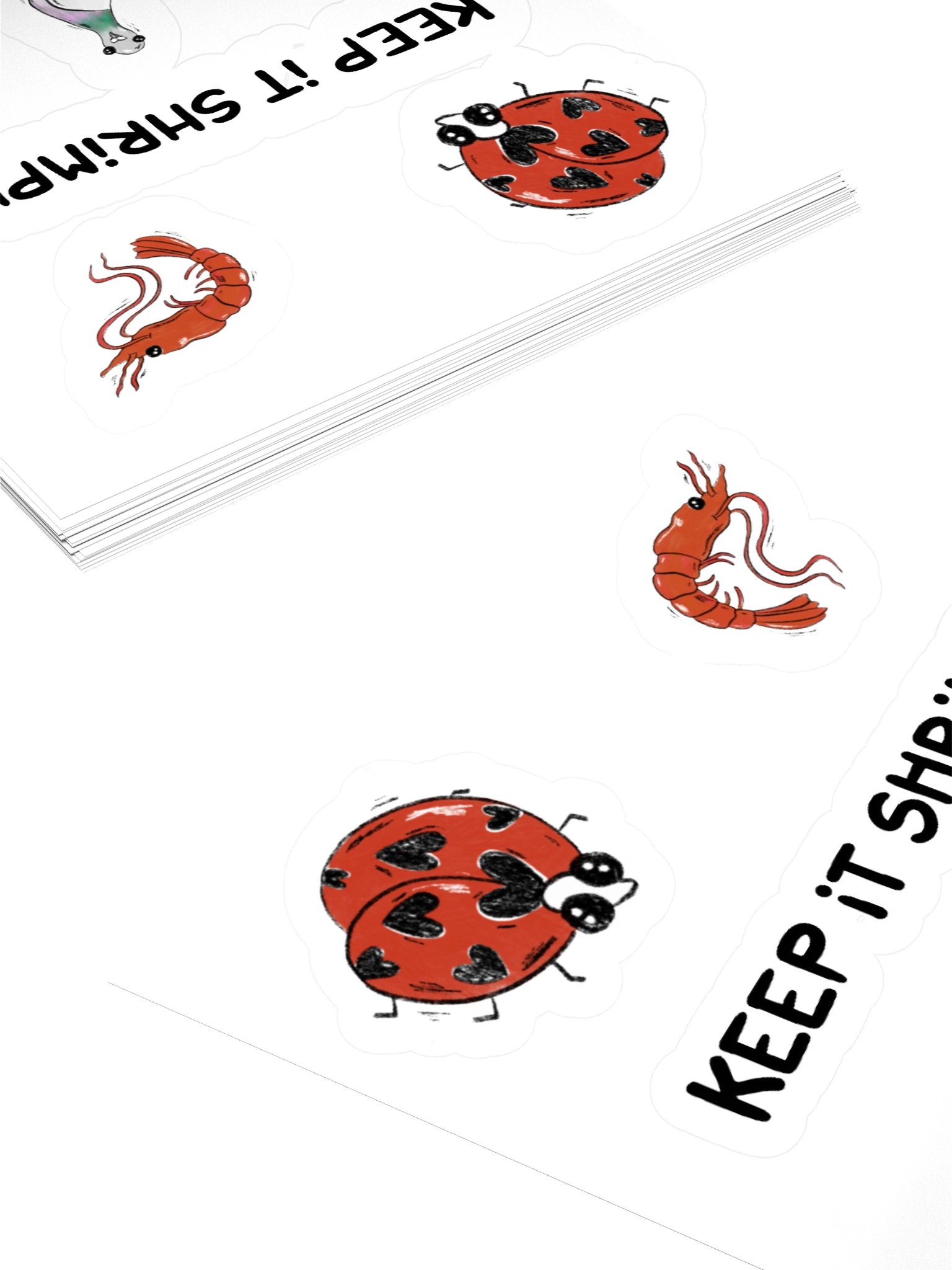 Shrimply The Best Kiss Cut Sticker Set product image (11)