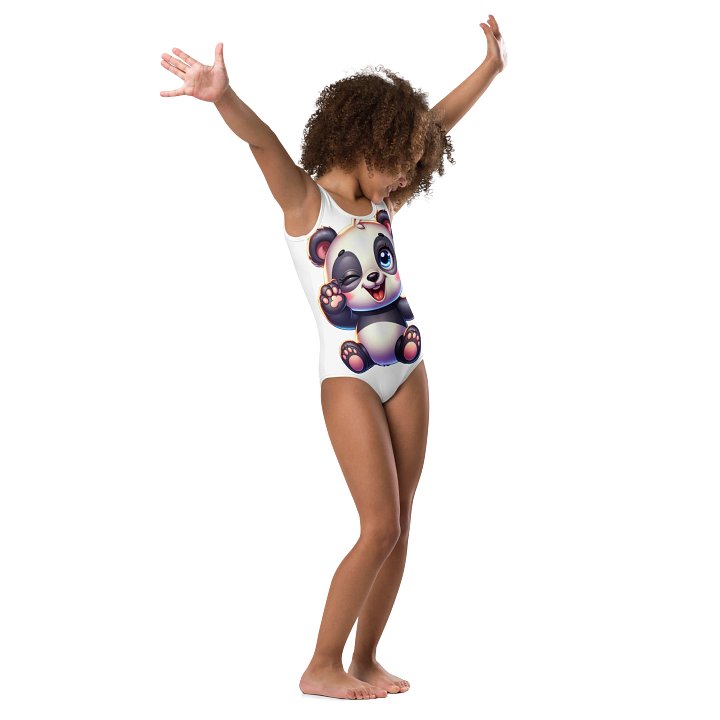 Cheerful Panda All-Over Kids Swimsuit product image (1)