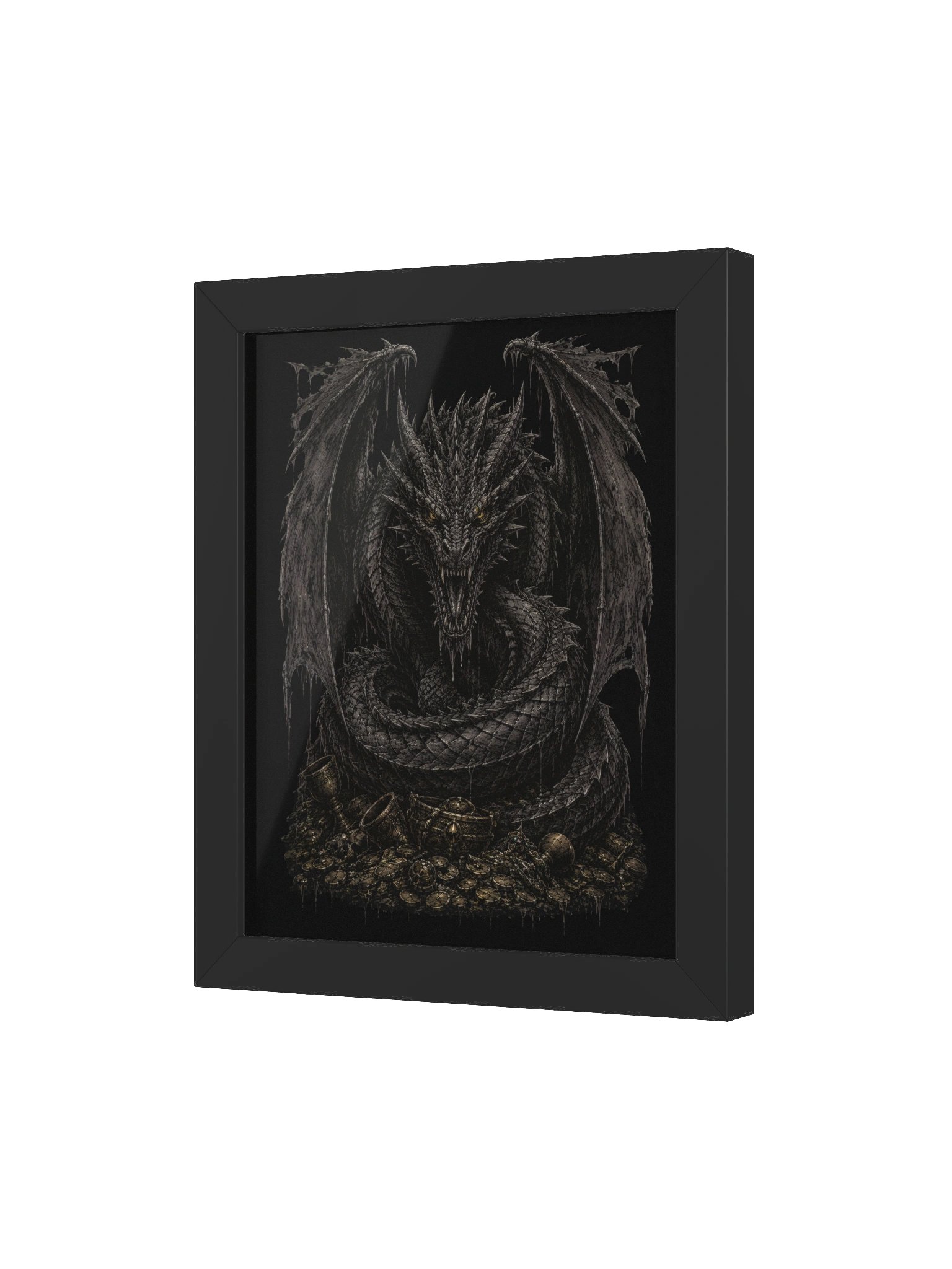 NORTHERN ILLUSIONS - Fafnir (Dragon & Hoard) Premium Framed Poster product image (12)