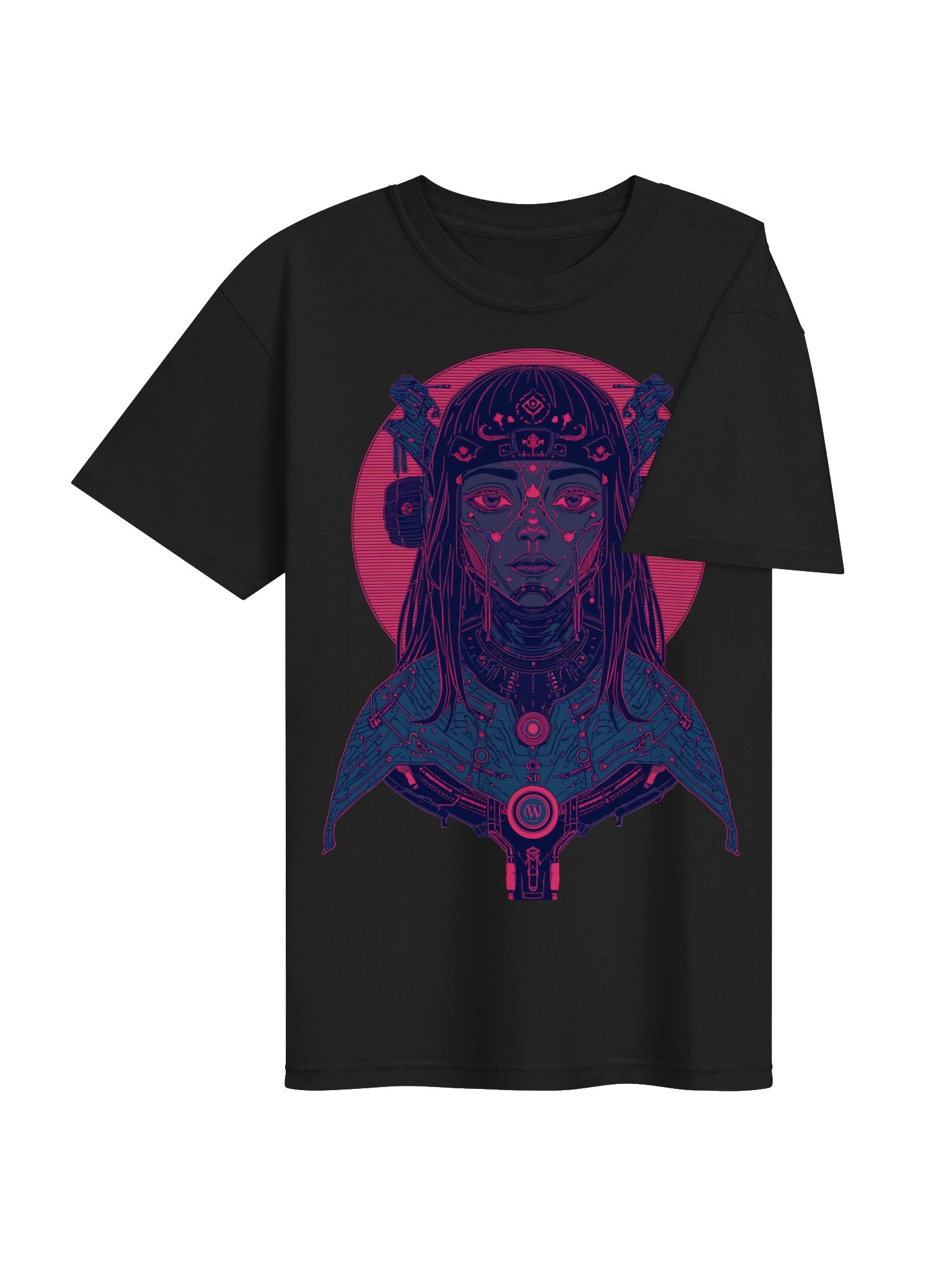 Neon Cybernetic Femme Heavyweight T-Shirt product image (7)
