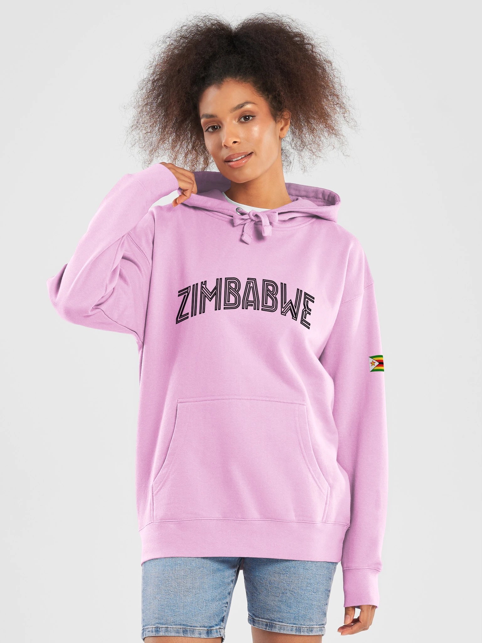 Zimbabwe Hoodie with flag on sleeve product image (4)