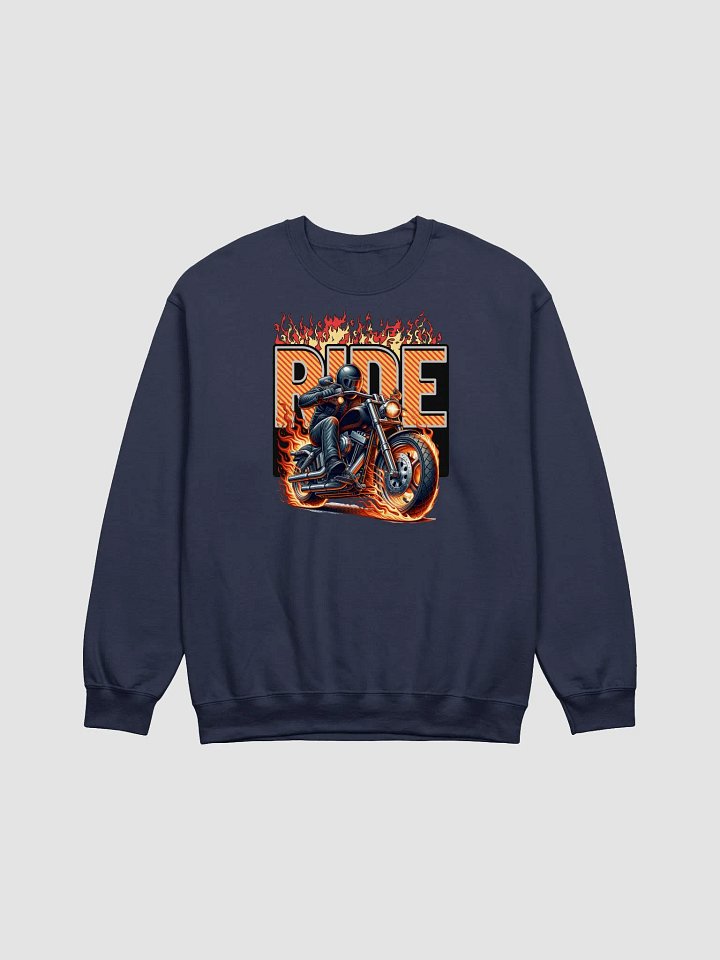 Ride Motorcycle Flame Crewneck Sweatshirt product image (13)