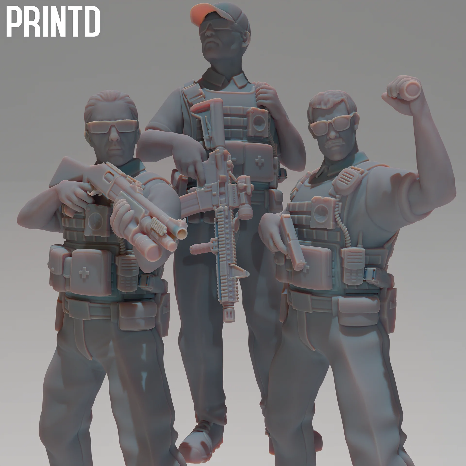 American Law Enforcement Officers - Modern Warfare Wargame Resin Models Zona Alpha product image (1)