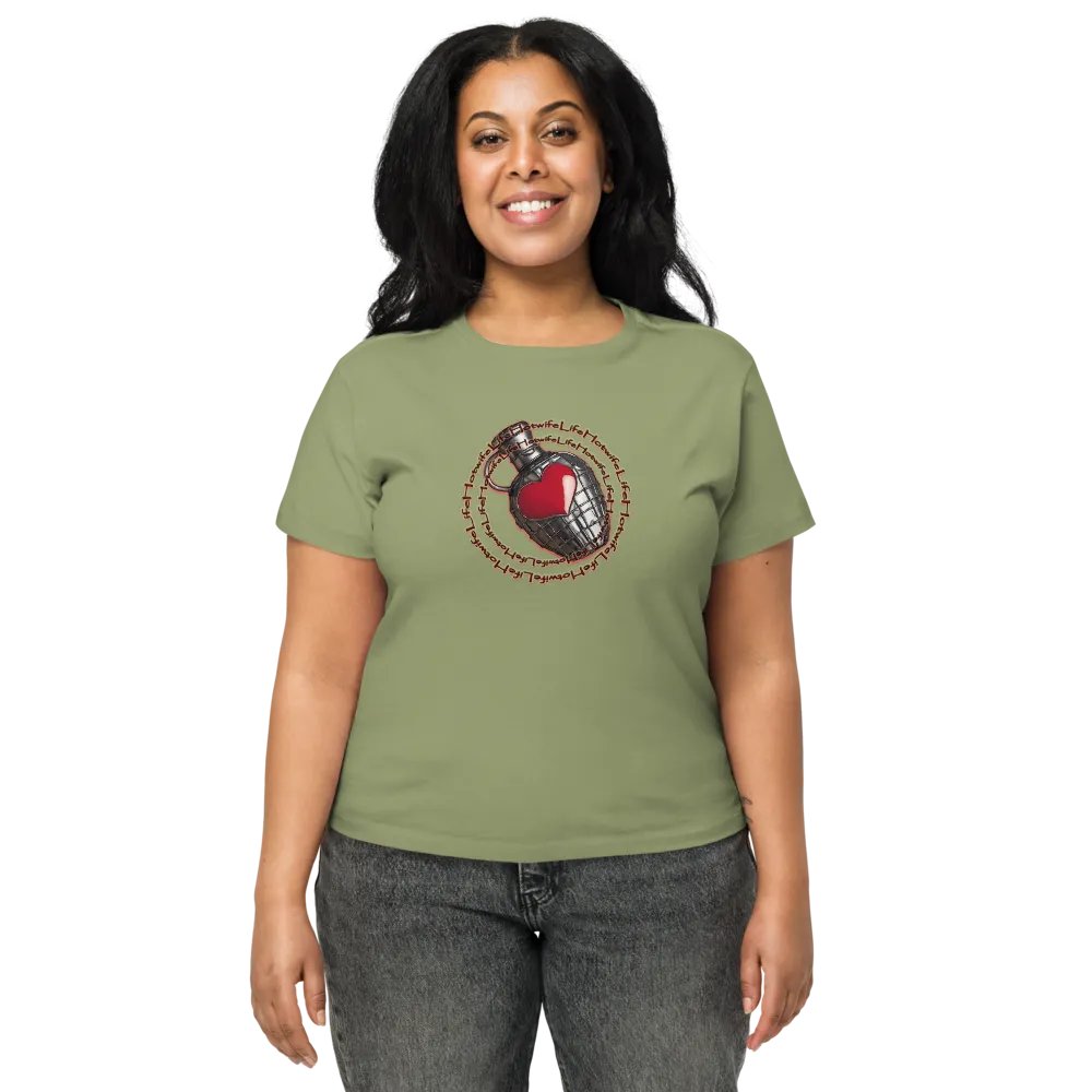 Hotwife Life Bottle of Love Heart Grenade high waste Tee product image (10)