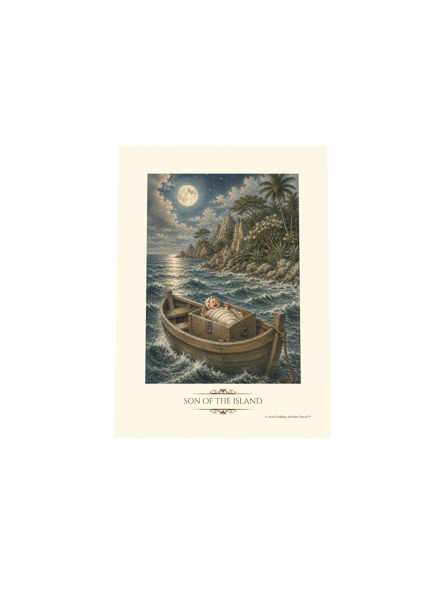 Son of the Island — Naturalist Art Print (Baby and Sea) product image (30)