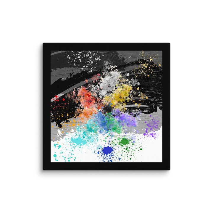 Palette Burst Canvas Collection #2 (Black Background) product image (1)