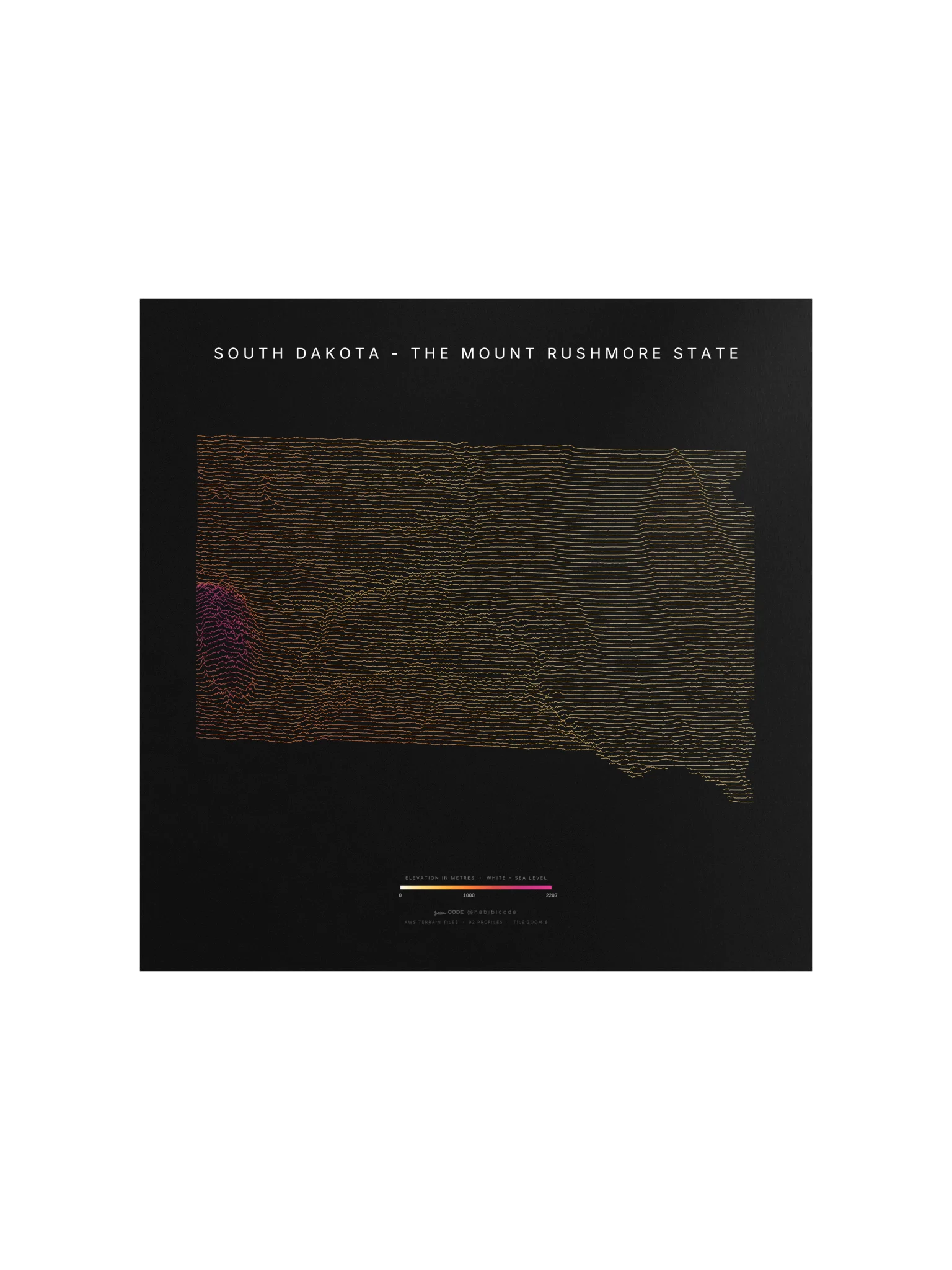 Ridgeline Poster - South Dakota product image (1)