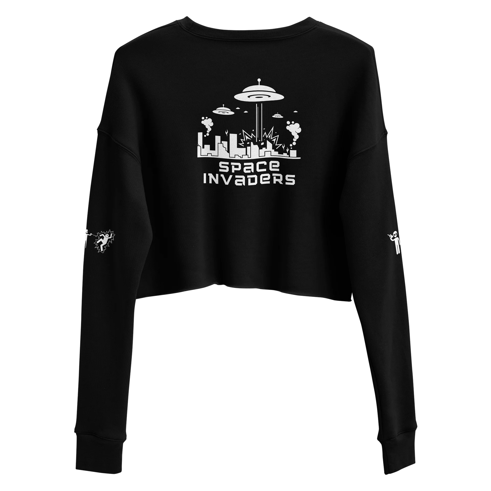 Space Invaders Crop Sweatshirt product image (1)