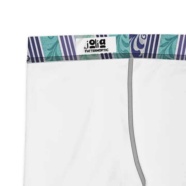 Blue Stripe Wave Capri Leggings product image (2)