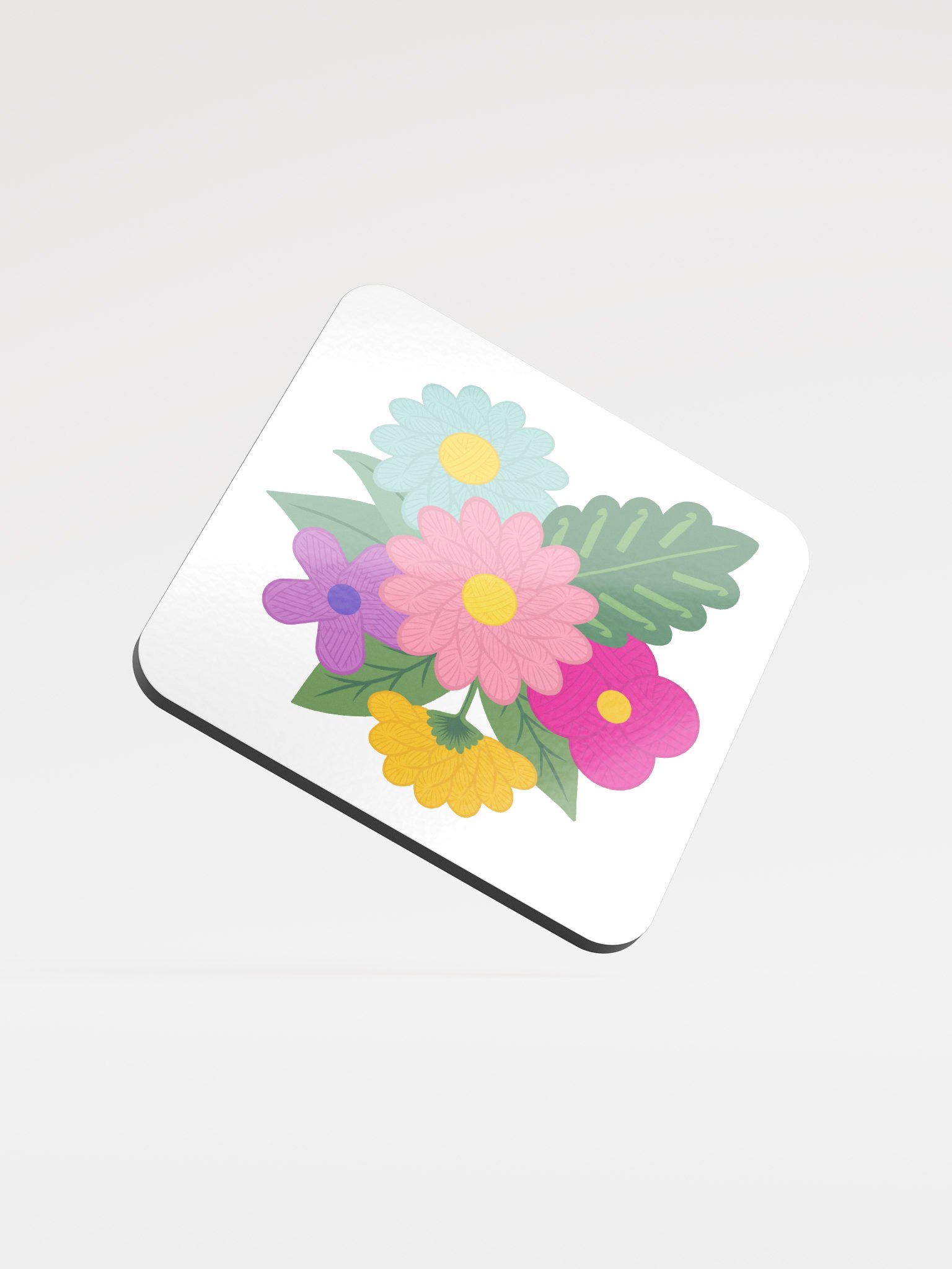 Floral Yarn Coaster - Crochet product image (1)