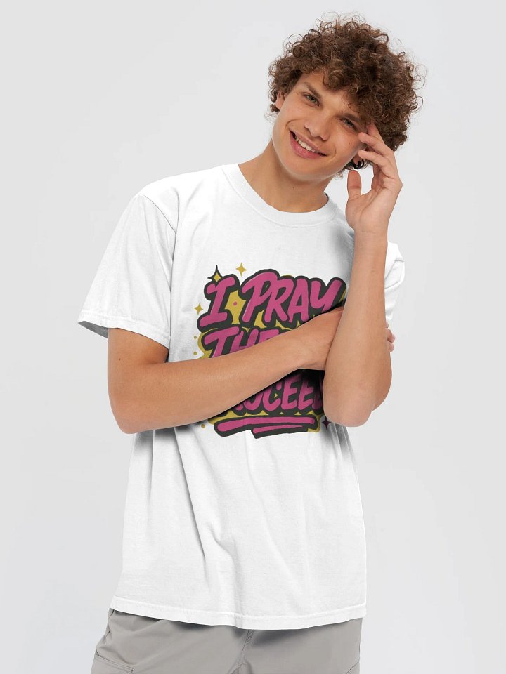 I Pray, Then I Proceed" – Comfort Colors Heavyweight Tee product image (1)