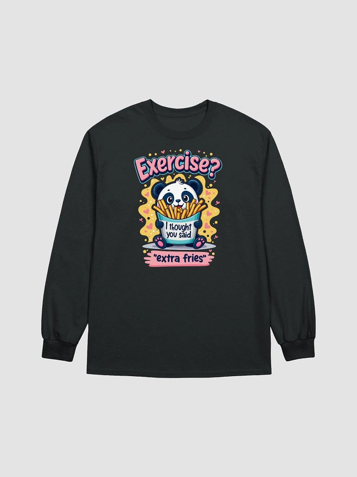 Extra Fries Panda Long Sleeve Tee product image (11)
