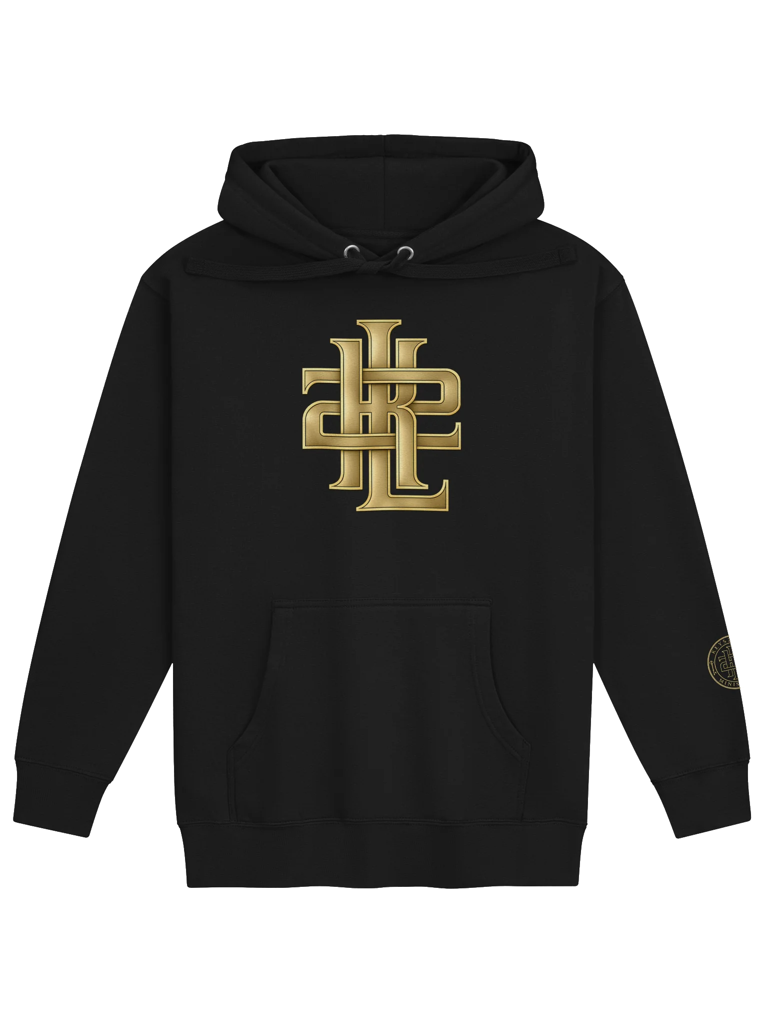 Golden Monogram Emblem Hoodie product image (2)
