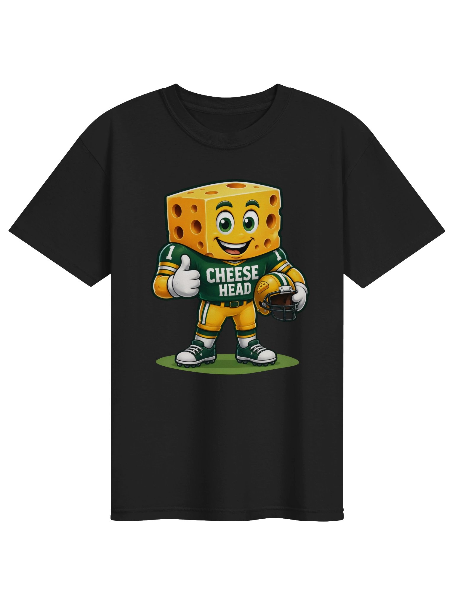 Cheese Head Football Mascot Tee product image (3)