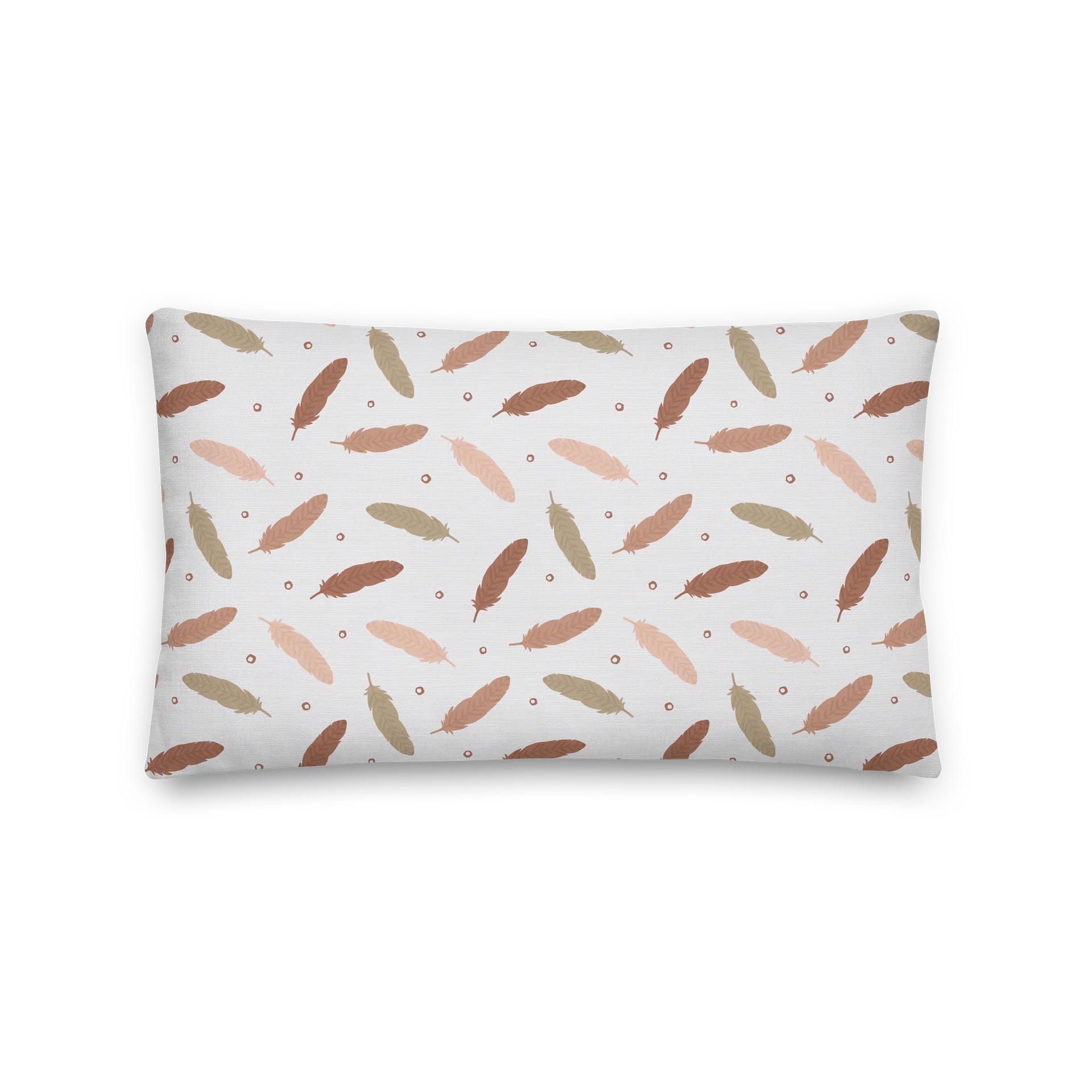 Mocha Mousse Feathers Pillow product image (2)