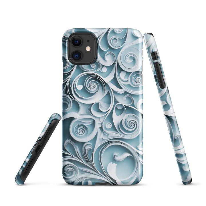 Swirling Blue Paper Quill iPhone® Snap Case product image (1)