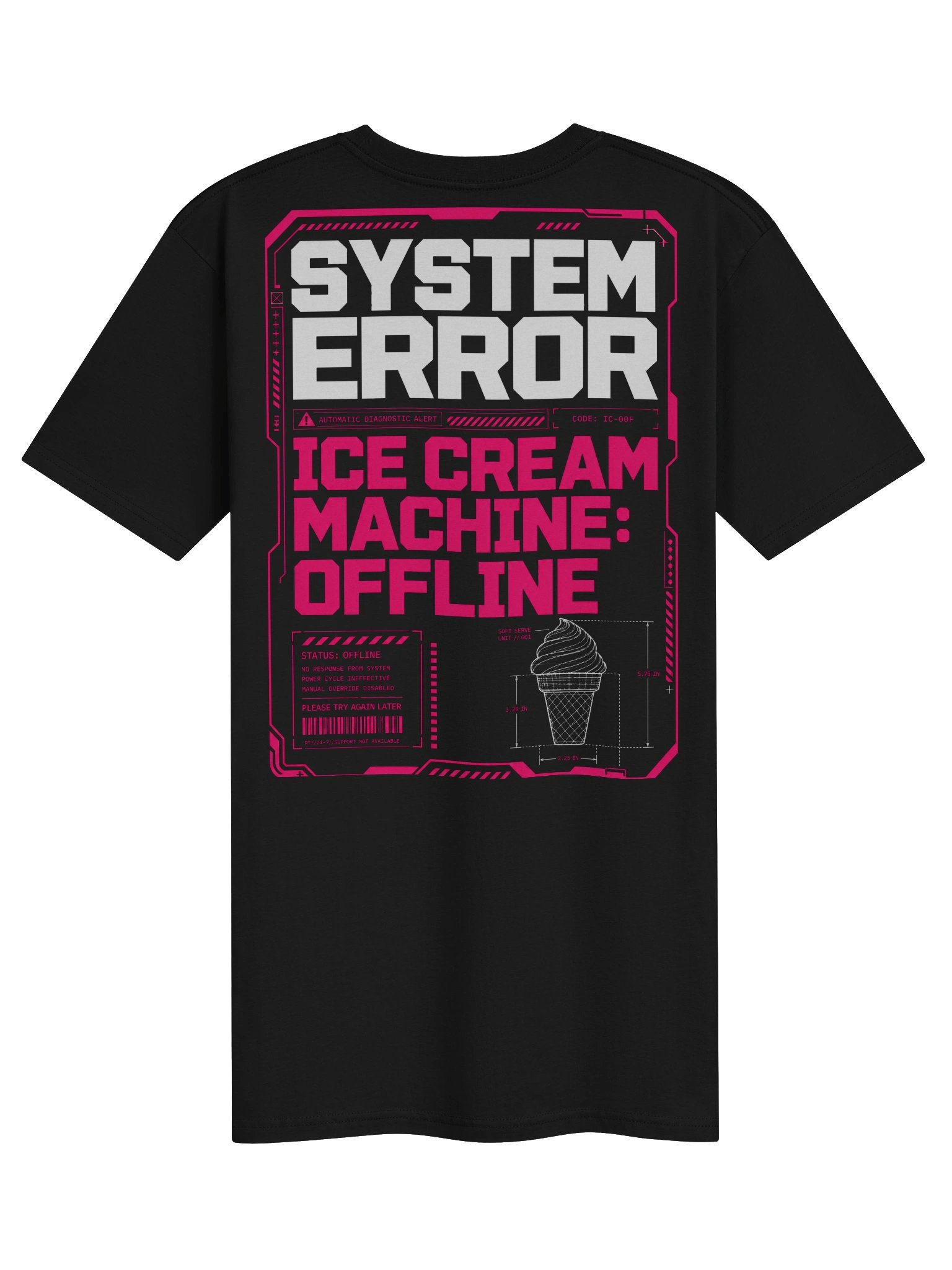 System Error: Ice Cream Machine Offline | Fast Food Heavyweight Tee product image (5)