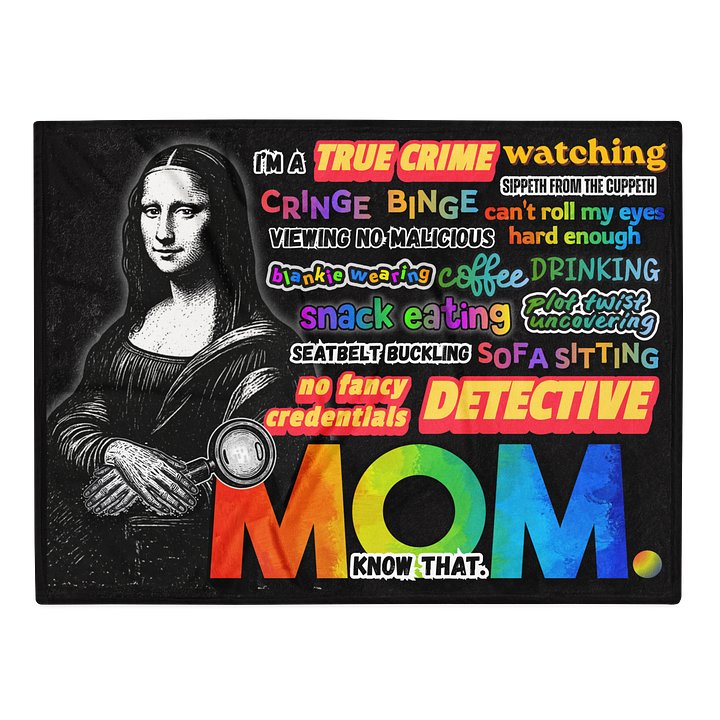 True Crime Mom Blanket Gift Cozy Throw product image (2)