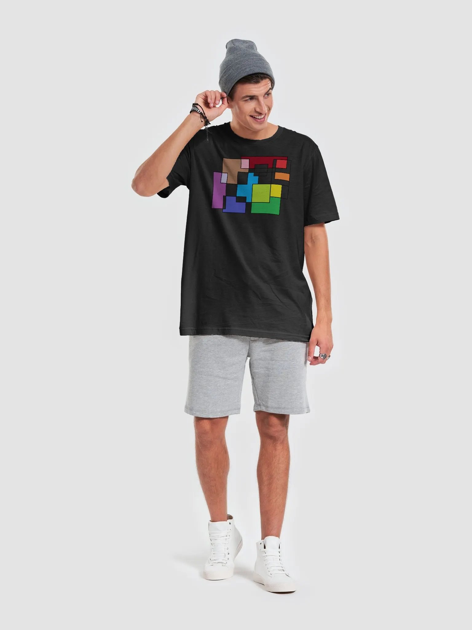 Abstract Clock Cotton T-Shirt product image (58)