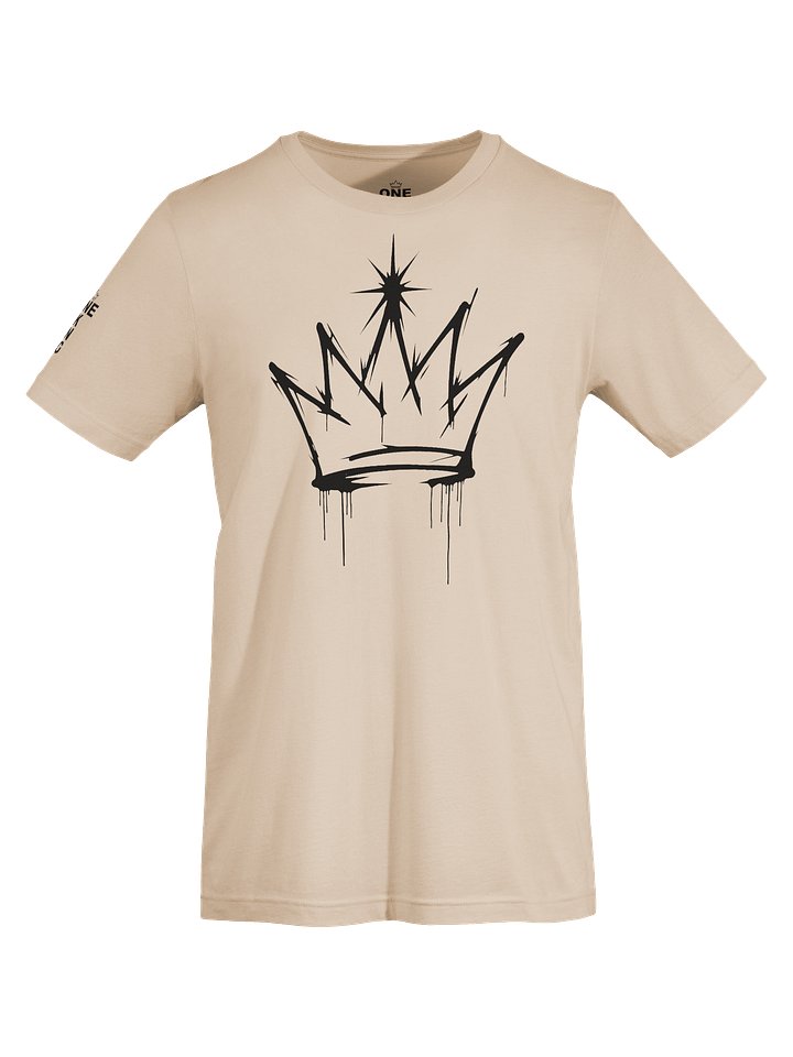 ONE KING Urban Crown Premium T-Shirt with sleeve logo black print product image (2)