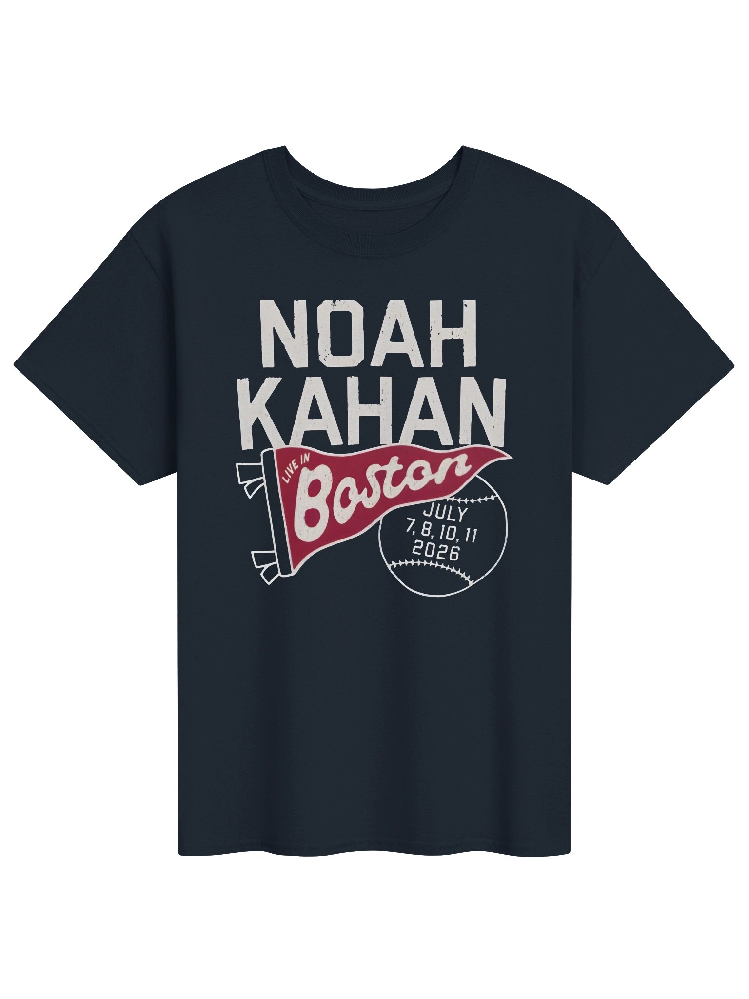 Noah Kahan Live In Boston 2026 Exclusive Merch Tshirt product image (1)