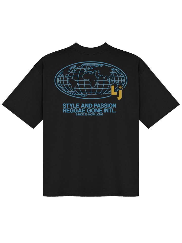 "Reggae Gone INTL" Premium Oversized T-Shirt in Black product image (2)