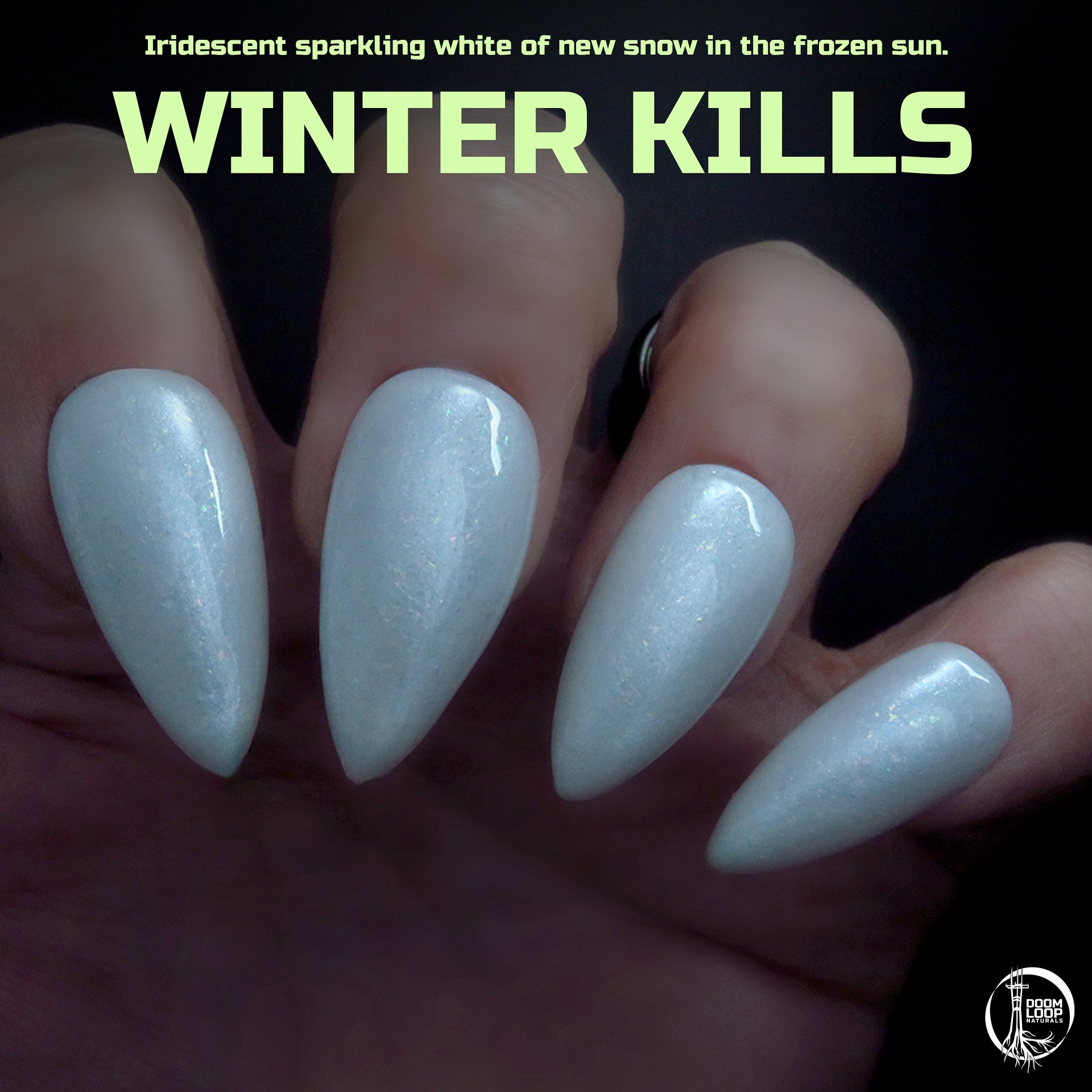 WINTER KILLS - Sparkling Iridescent White Nail Polish product image (1)
