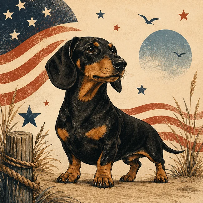 Patriotic Dachshunds