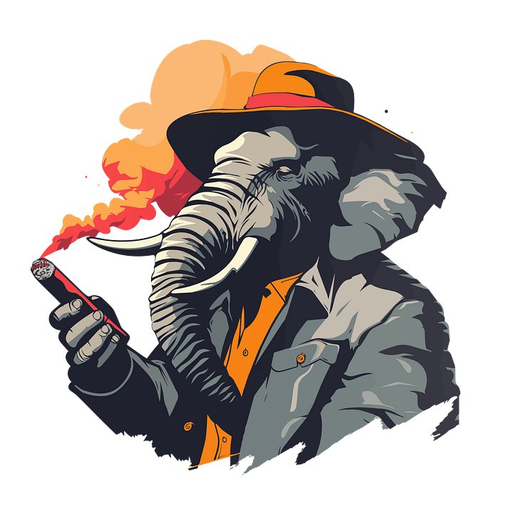 Badass Elephant - Crewneck Sweatshirt product image (2)
