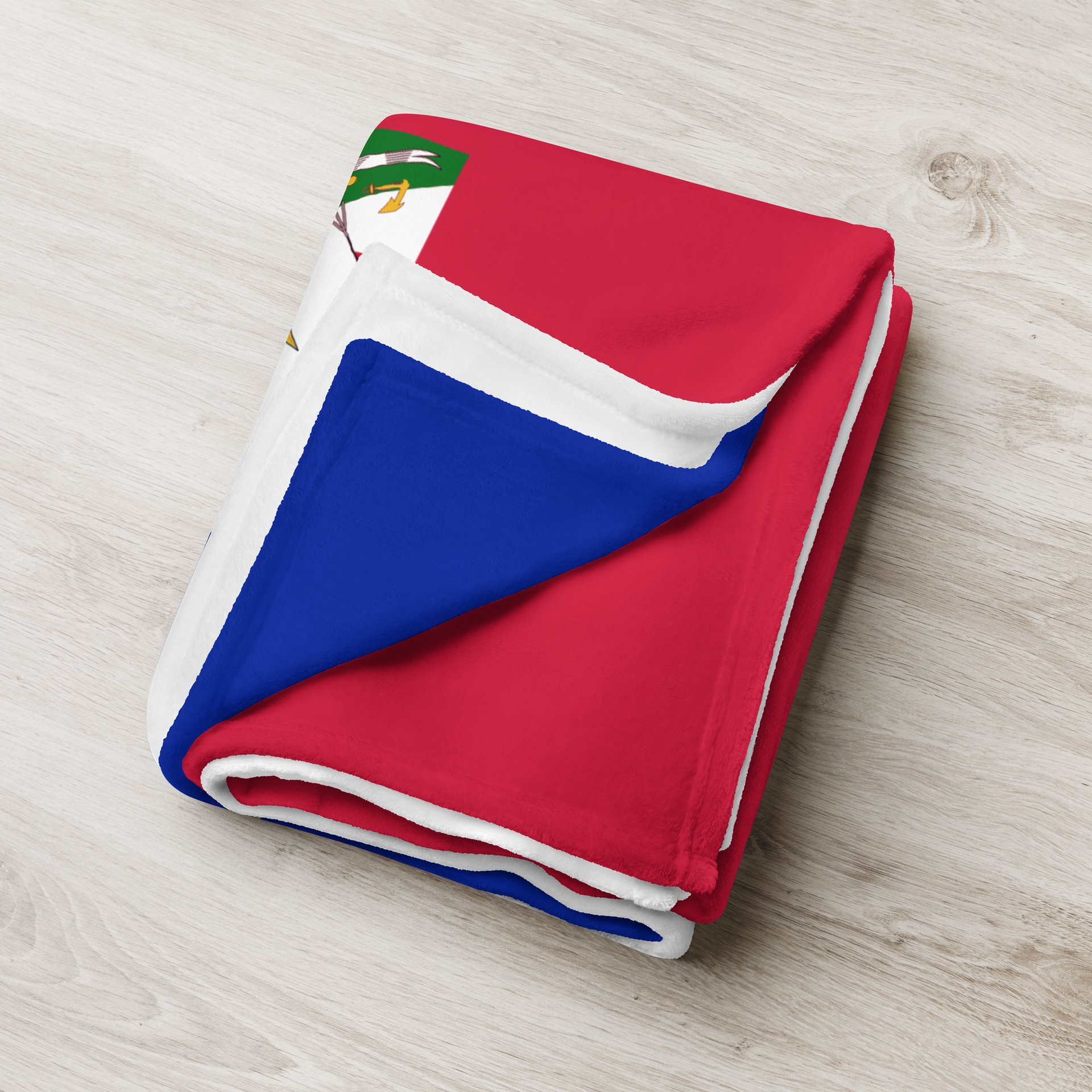 Cozy Haitian flag Throw Blanket product image (3)