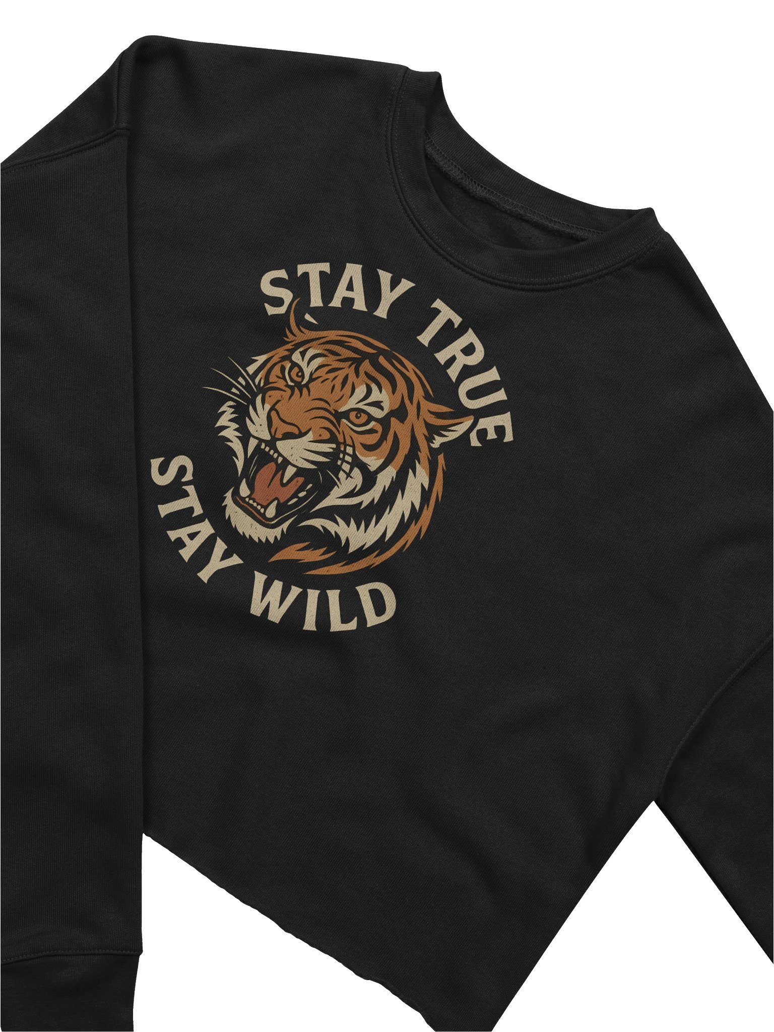"Stay True, Stay Wild" Crop Sweatshirt product image (3)