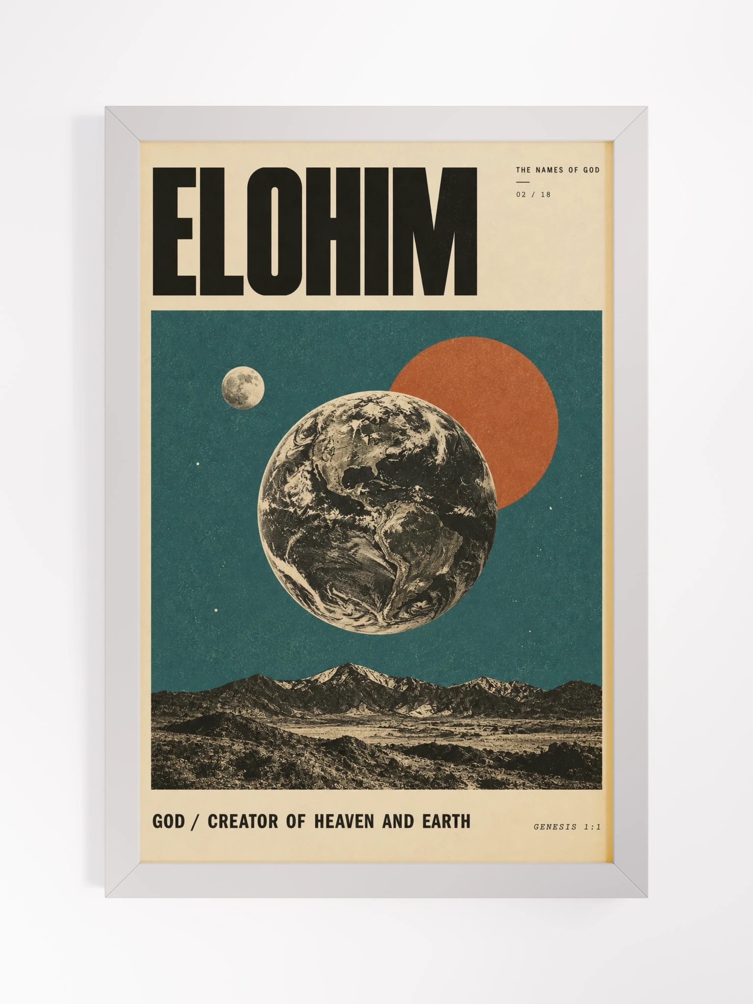 Elohim | Names of God Framed Print product image (21)