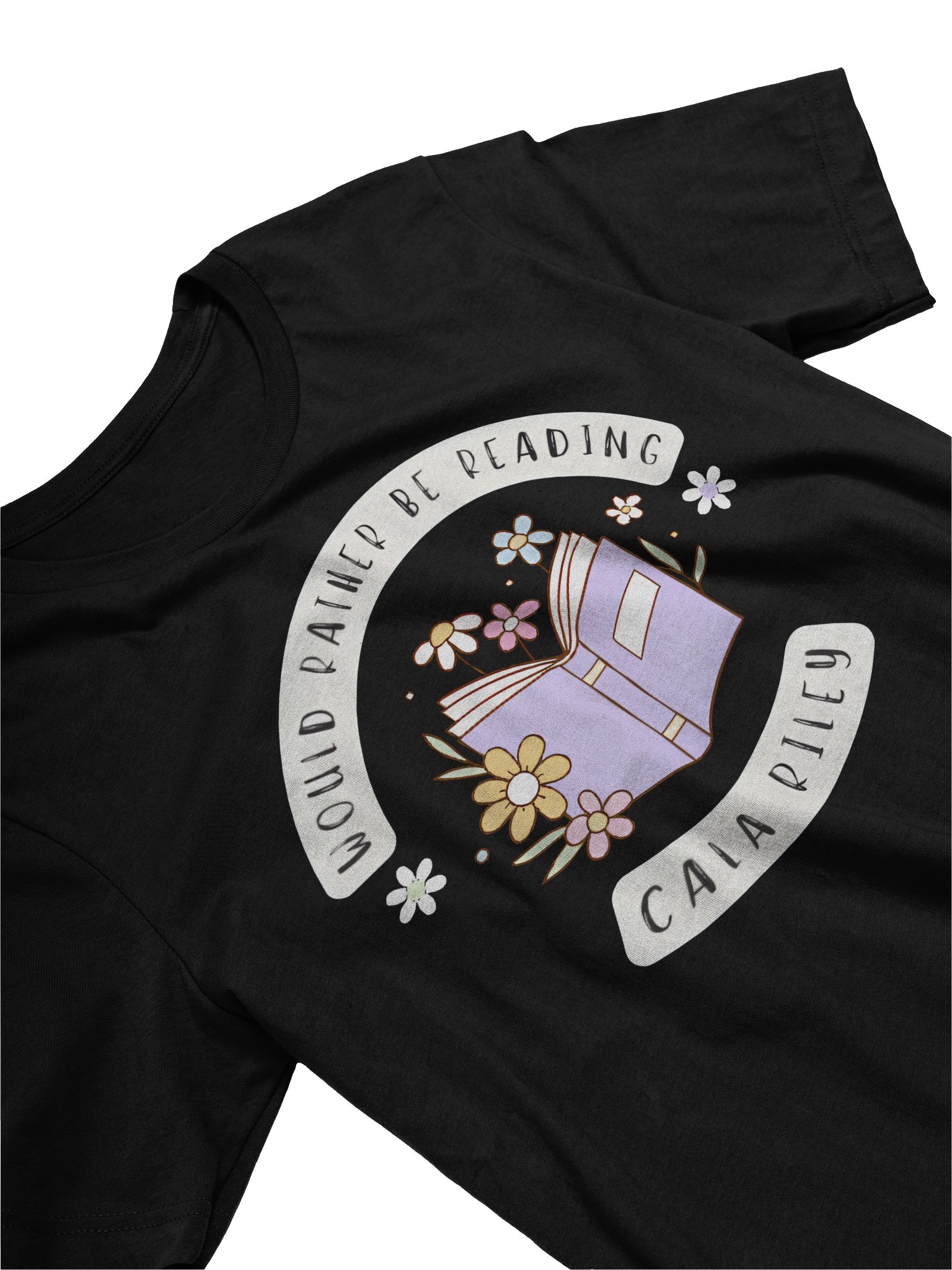 Would rather be reading Tshirt product image (2)
